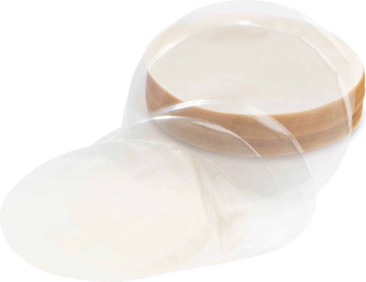 HENDI Hamburger scheiders – biologisch afbreekbaar – transparant cellulose – ø130 mm – 1255 stuks — afbeelding 1