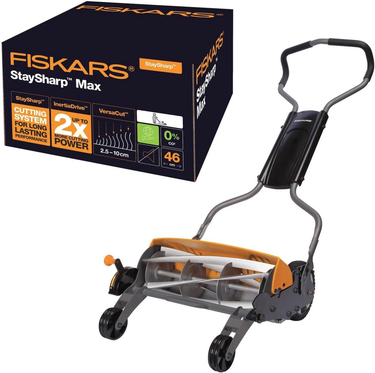 Kooimaaier 46 cm - Ergonomische en geruisloze grasmaaier voor een perfect gazon — afbeelding 1