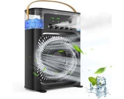 Mini Draagbare Air Conditioner Fan Ventilator - Verkoeld, Bevochtigd, Draagbare kleine water cooler & Aroma Diffuser.