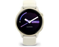 Garmin Vivoactive 6 - Smartwatch - Sporthorloge- Health - Fitness - 42 mm - Lunar Goudkleurig