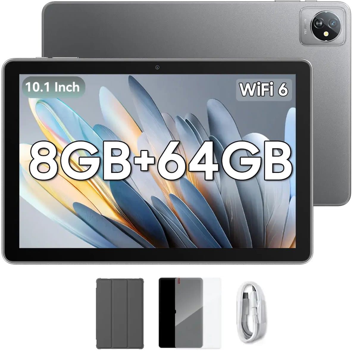 Blackview Tab 70 WiFi - Tablet - WIFI 6 - 64GB - 10.1 inch - Android 14 - 6580mAh - Grijs — afbeelding 1