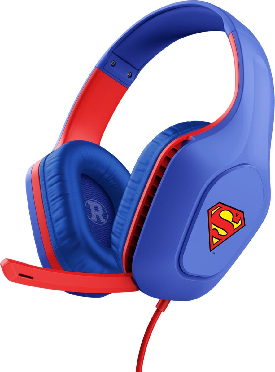 Trust GXT 415SM Zirox - Bedrade Superman Gaming Headset - voor PC, PS4, PS5, Xbox & Switch - Stereo - Superman Blauw — afbeelding 1