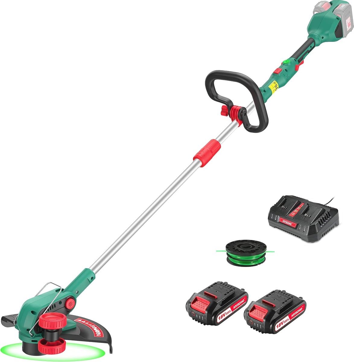 Krachtige 36 V Accu Grastrimmer met Variabele Snelheid en Automatisch Lijntoevoersysteem — afbeelding 1