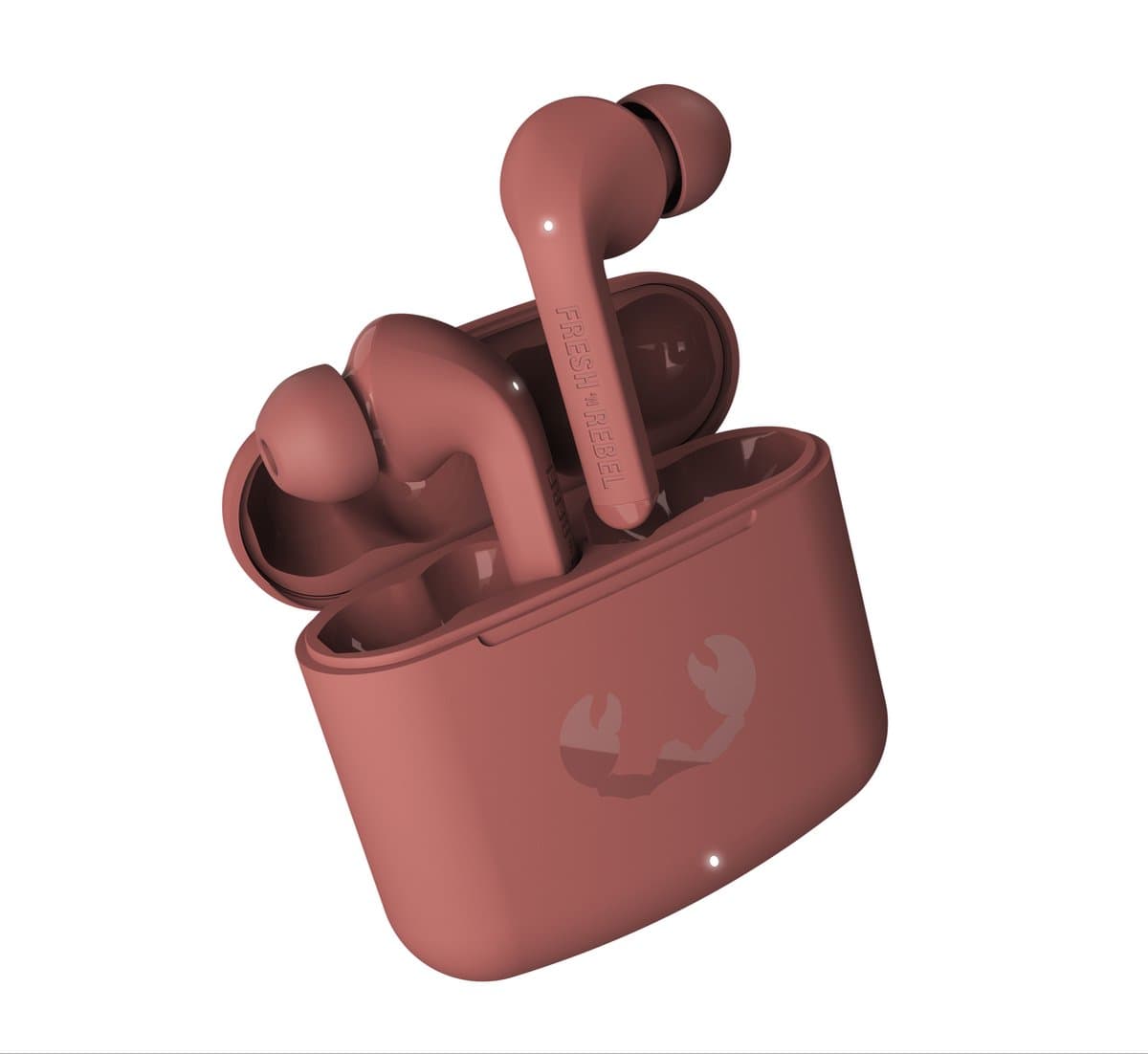 Fresh 'n Rebel Twins Fuse - Draadloze Bluetooth Oordopjes – Oortjes met tip - 30 uur speelduur - Safari Red — afbeelding 1