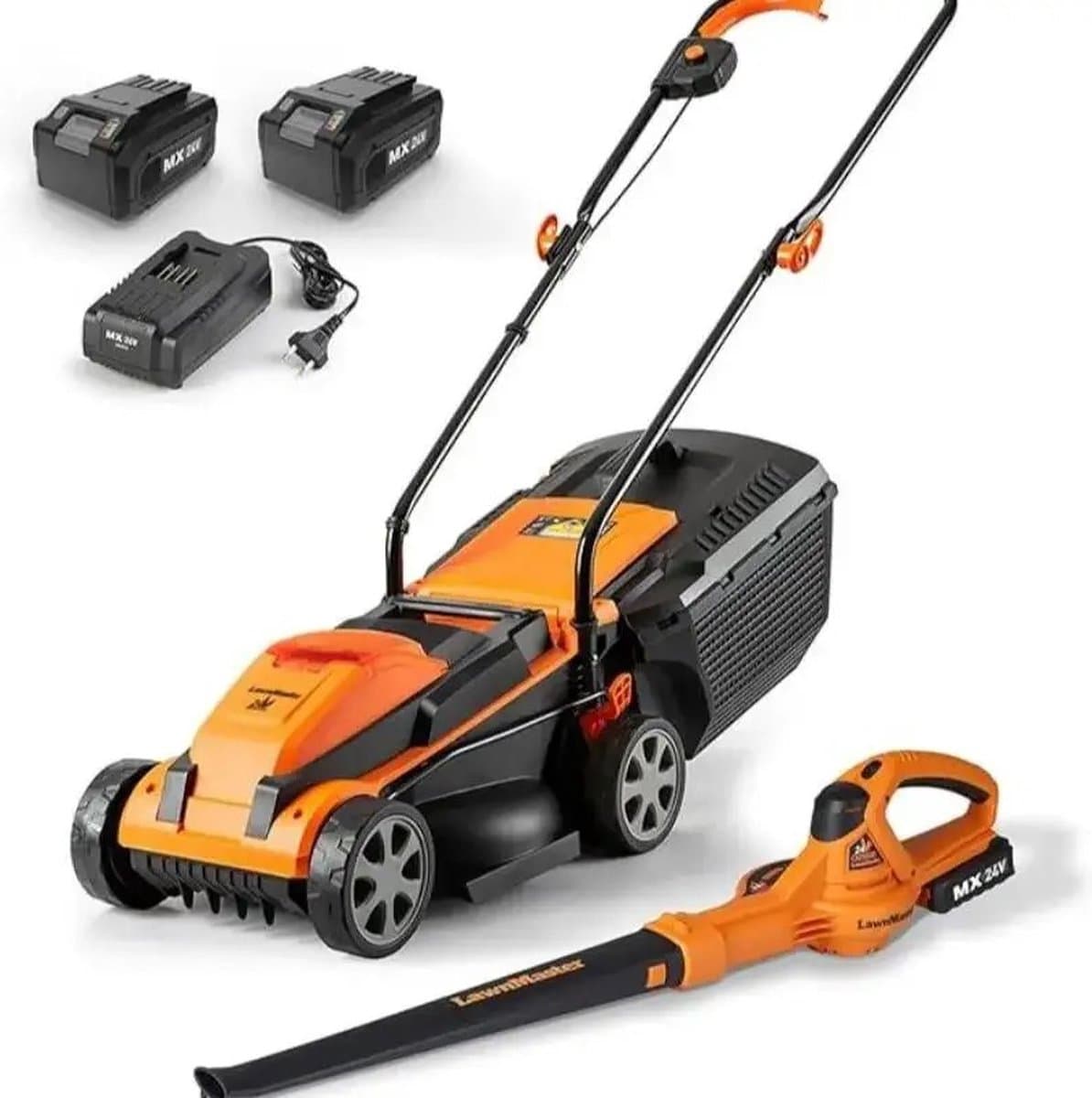 Accu Grasmaaier - Grasmaaier Elektrisch - Inclusief 2 Accu's 24 V - Nu met GRATIS Bladblazer — afbeelding 1