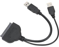 USB3.0 Naar -kabel 25 Inch HDD-kabel Gegevensoverdracht Harde Schijf Schijfconverter voor Pc Computer Externe 25 Inch SSD Harde Schijf 150 MB/s - USB Kabeldataoverdracht .