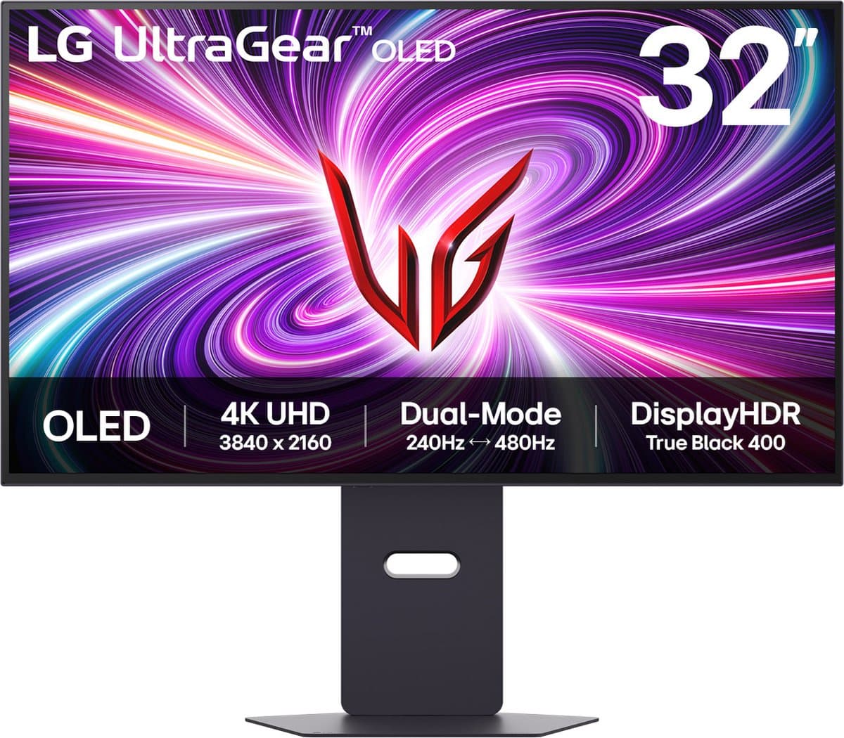 LG UltraGear OLED 32GS95UV-B - 4K Gaming Monitor - 240hz UHD - 480hz FHD - 0.03ms - 32inch — afbeelding 1