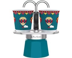 Bialetti Mini Express Winter Wonderland 2 Kops – Espressomaker – Inclusief 2 Espressokopjes – Limited Edition