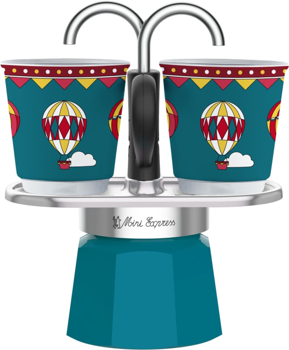 Bialetti Mini Express Winter Wonderland 2 Kops – Espressomaker – Inclusief 2 Espressokopjes – Limited Edition — afbeelding 1