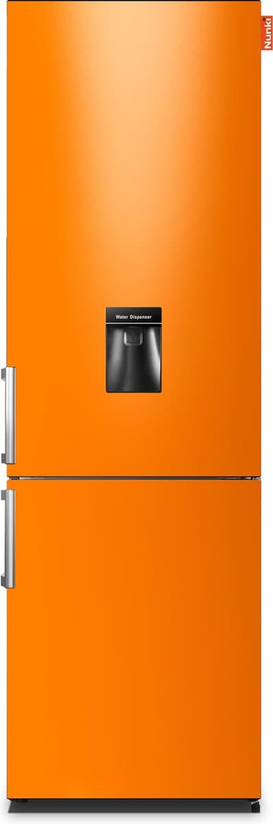 NUNKI LARGEH2O (Gloss Bright Orange All Sides) Combi Bottom Koelkast, E, 197+71l, , Handle, Waterdispenser — afbeelding 1