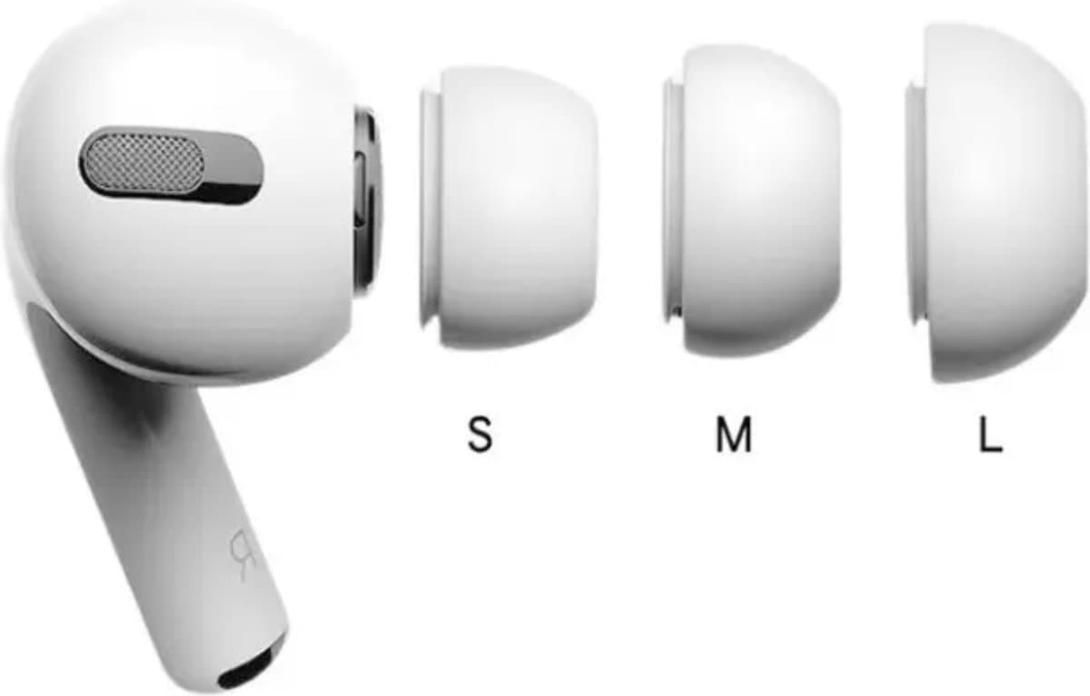 Oordopjes geschikt voor Apple Airpods Pro 1/2 - Vervanging Tips in maat S/M/L - KELERINO. — afbeelding 1