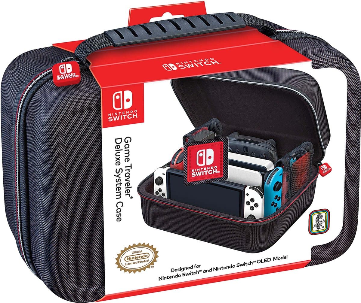 Game Traveler Nintendo Switch Officiële Deluxe Opbergtas - Consolehoes - Zwart — afbeelding 1