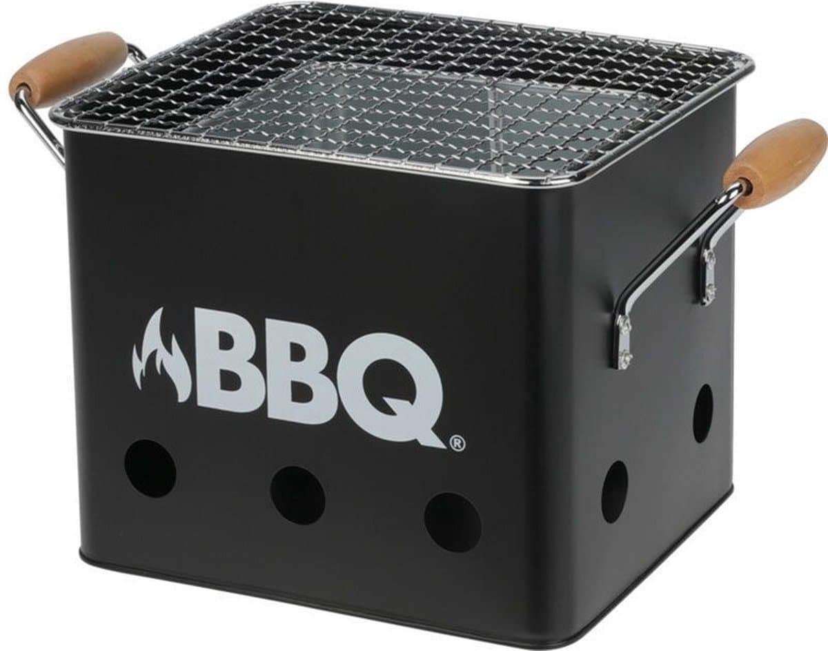 Bbq Kubus - Mini-Barbecue - Mat Zwart - 18X15Xh15Cm — afbeelding 1