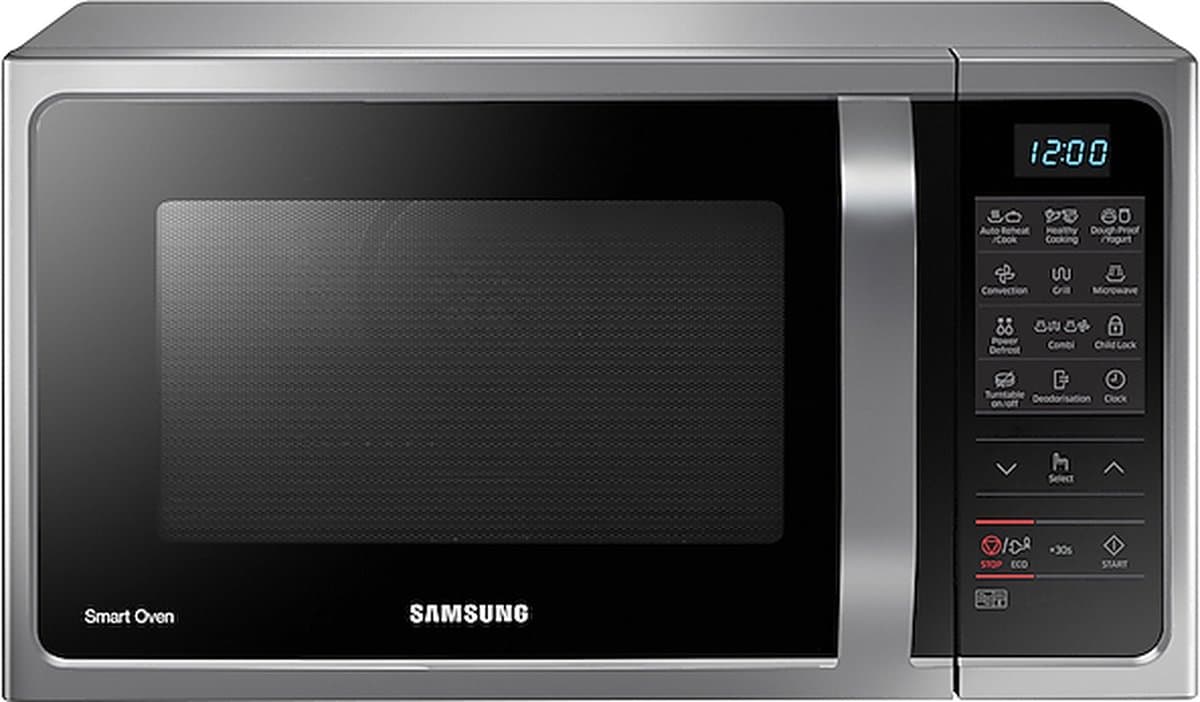Samsung MC28H5013AS - Combimagnetron - Zwart - Roestvrijstaal - Co 28 - 1400 W — afbeelding 1