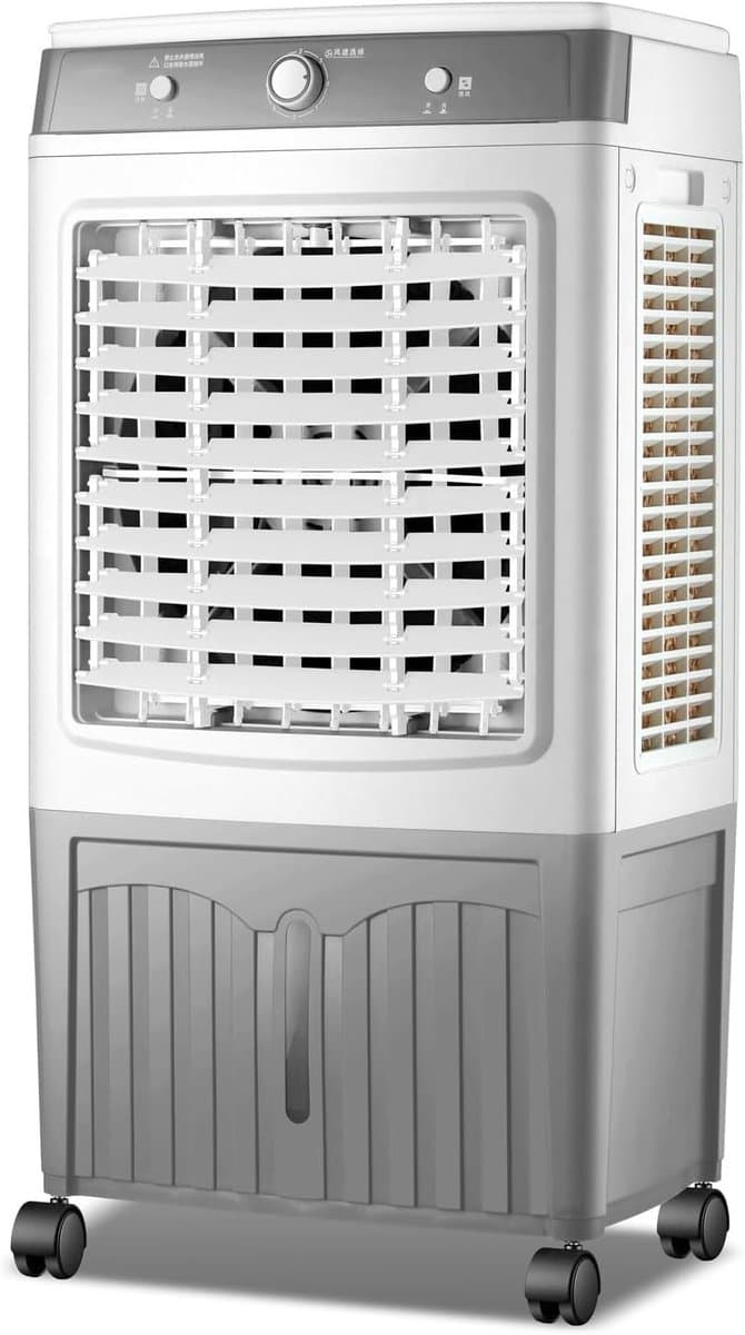 Luchtkoeler - Mobiele Airco Ventilator - Ruimte Koelen - Drieweg Verdampingskoeling - 40L - Mechanisch — afbeelding 1