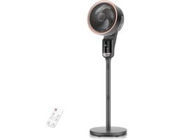 Staande Ventilator - Vloer Ventilator - Zomerse Koelte - Stille Werking - 35 cm Hoog - Grijs