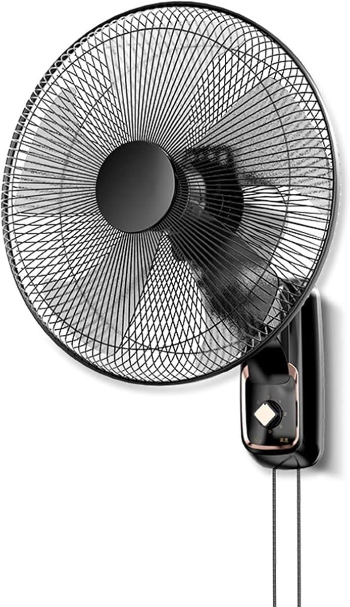 Muurventilator - Elektrische ventilator - Ruimte koelen - Instelbare luchtstroom - 16 inch - Zwart — afbeelding 1