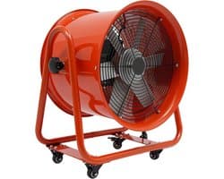 Trommelventilator Vloerventilator - Industriële Ventilator Windmachine - Grote Ruimtes Ventileren - 90 Graden Verstelbare Helling - 15.000 CFM - Oranje