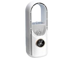 Bladeless Ventilator - Desktop Ventilator - Persoonlijke Koeling - Met Luchtbevochtiger - 30x12CM - Wit