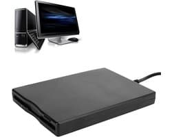 Externe Floppy Drive - USB Lezer - Bestanden Overzetten - USB Powered - 3.5 Inch - Zwart
