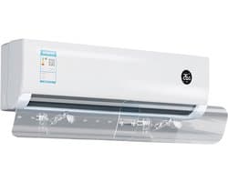 Airco Luchtgeleider - Windbescherming Airco - Comfort Vergroten - Verstelbare Luchtstroom - 50-102cm - Wit