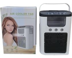 Verkoelende ventilator - Luchtkoeler - Comfort op maat - Met koelende nevel - 23.5 cm hoog - Zwart