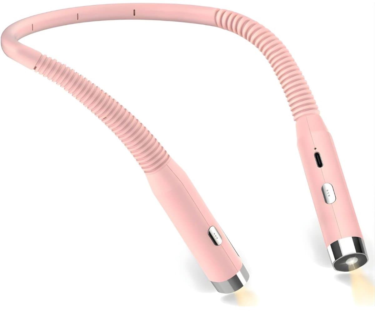 KIRA® Neklamp - Neklamp Oplaadbaar - Neklampje Voor Haakwerk - Nekleeslamp - Neklampje - Roze - 2cm x 20cm x 25cm — afbeelding 1
