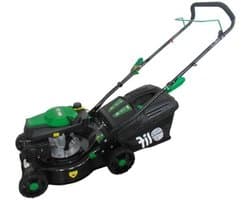 Benzine grasmaaier - Duw grasmaaier - Gazon onderhoud - 3-in-1 systeem - 42 cm maaibreedte - Zwart Groen