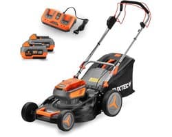 FUXTEC 40V accu-grasmaaier FX-E2RM46 - maaibreedte 46 cm - achterwielaandrijving - 6 maaihoogtes - zonder accu en oplader