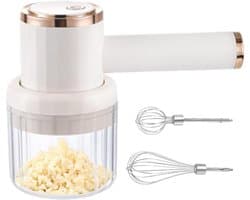 Elektrische Knoflookmolen - Uienhakker Keukenmachine - Snel Ingrediënten Hakken - USB Oplaadbaar - 95 x 20 x 95 cm - Wit