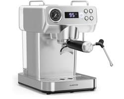 Klarstein, Libeica Evo, Espressomachine, 20 bar, 1360 W, melkopschuimer, waterreservoir van 1,3 liter, roestvrijstalen design