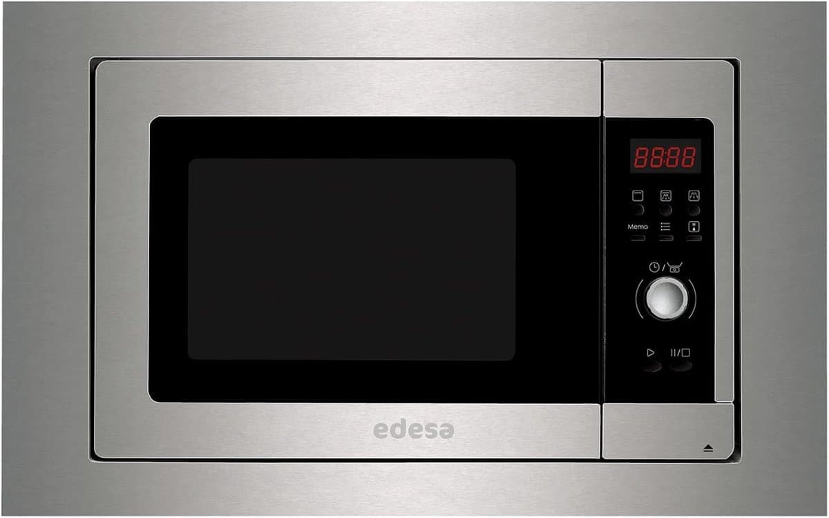 Inbouw Magnetron - Keuken Apparaat - Snel Eten - Roestvrijstaal Afwerking - 20 Liter Inhoud - Zilver — afbeelding 1