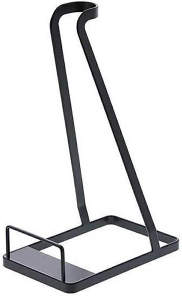 Stofzuiger standaard - Opbergrek - Stofzuiger opbergen - Installatie zonder boren - 43 x 17 x 9 cm - Zwart — afbeelding 1