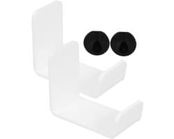 Koptelefoon Hanger - Headset Rek - Opbergen - Zelfklevend - 7.9 x 4.5 x 6.6 cm - Wit