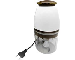 Keukenmachine - Groentehakselaar - Maaltijdvoorbereiding - Viersnijderssysteem - 700 ml capaciteit - Zwart