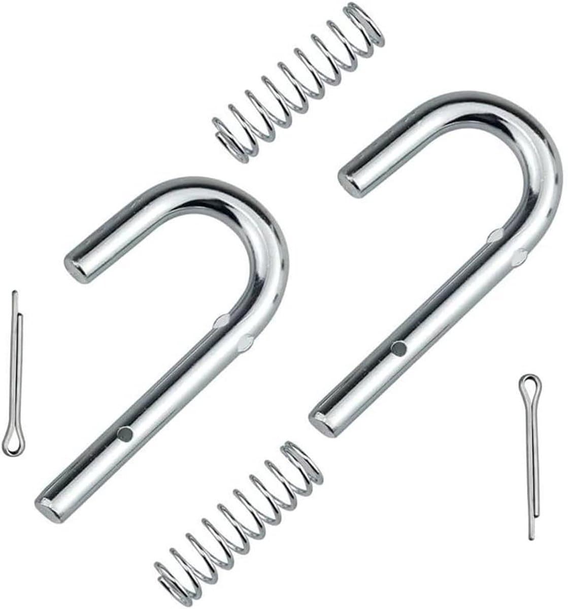 Grasmaaier Onderdelen - Pin en Veer - Gazon Onderhoud - Roestbestendige Constructie - 2 Stuks - Zilver — afbeelding 1