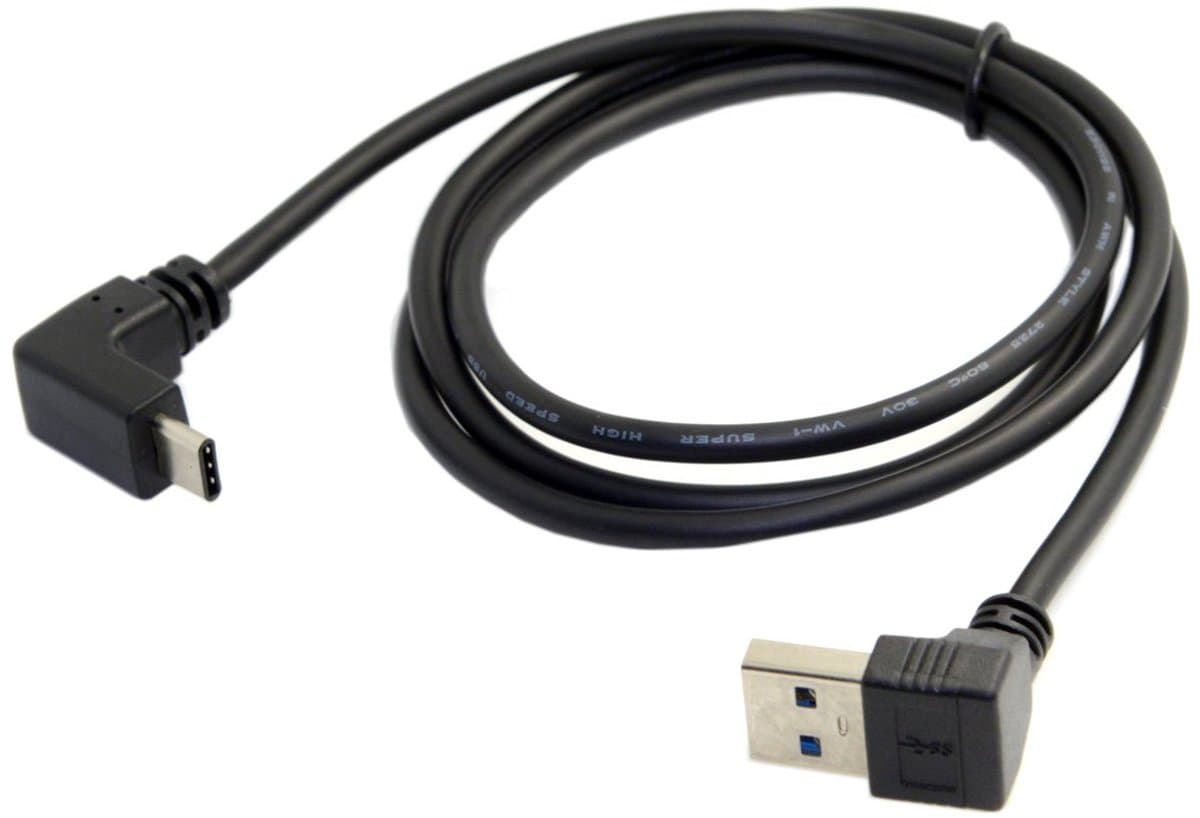 USB-C naar USB 3.0 90 Graden Hoek Verlengkabel voor Mobiel en Harde Schijf — afbeelding 1
