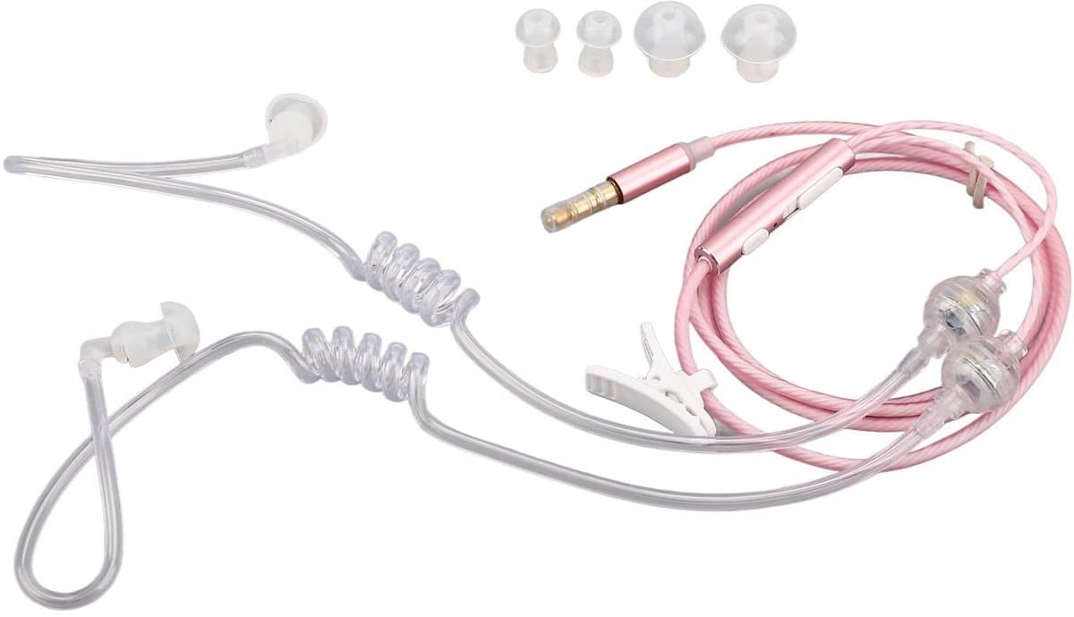 VT Goods - In-ear Binaurale Hoofdtelefoon - Anti-straling - Roze - Ruisonderdrukking - Hoofdtelefoon voor Laptop en Tablet - Ergonomisch ontwerp — afbeelding 1