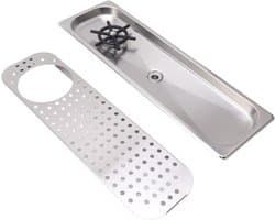 Glazen Spoeler - Bar Accessoire - Snel Glazen Wassen - Hands-free Reiniging - Onderbouw Model - Roestvrij Staal
