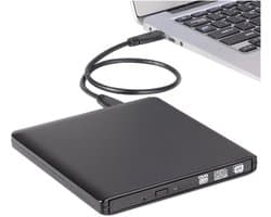 Externe DVD Speler - Schijf Brander - Media Afspelen - Snelle USB 3.0 - 2 MB Cache - Zwart