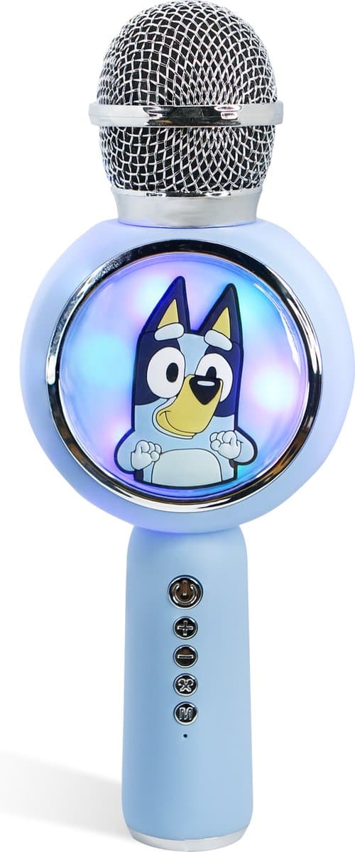 Bluey - draadloze karaoke microfoon voor kinderen - oplichtend LED display - speaker - stemvervorming — afbeelding 1