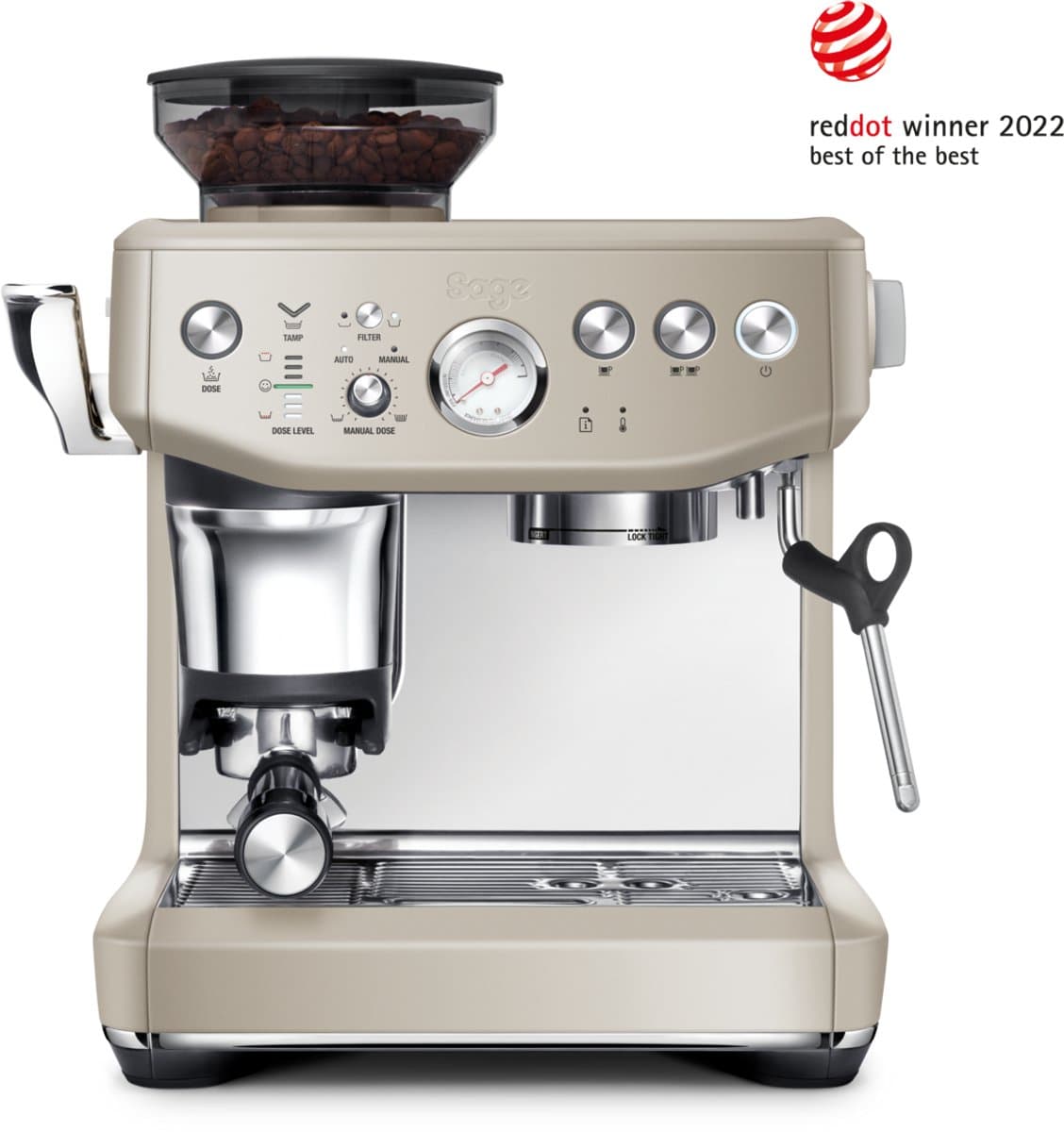 Sage the Barista Impress Almond Nougat SES876ALM - Pistonmachine — afbeelding 1