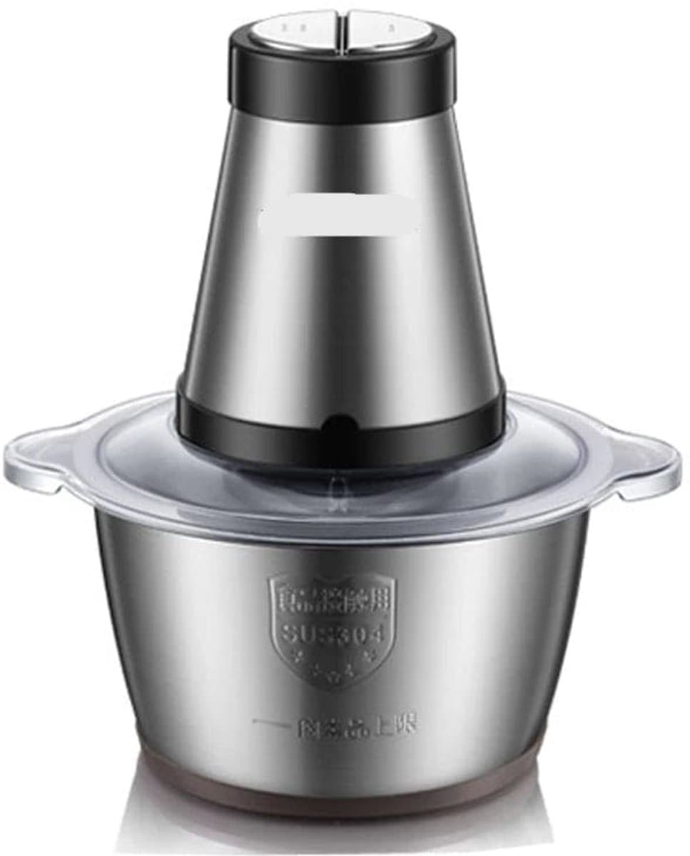 Elektrische Vleesmolen - 500W - Foodprocessor - Hakmolen - 2L RVS Keukenmachine - 2 Snelheden - voor Vlees - Noten en Groenten - Eenvoudig Schoon te Maken - Standaard — afbeelding 1