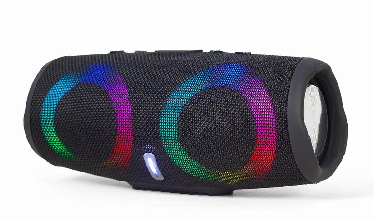 GMB-Audio Draagbare BT LED Speaker - Draadloze Muziekstreaming met Multi-Kleur LED Lichteffecten, Lange Batterijduur, en Diverse Afspeelopties voor Feesten en Buitenavonturen — afbeelding 1