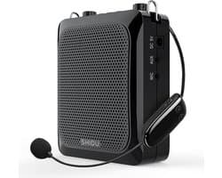 Draagbare 25W Stemversterker met Draadloze Hoofdtelefoon en Bluetooth Speaker