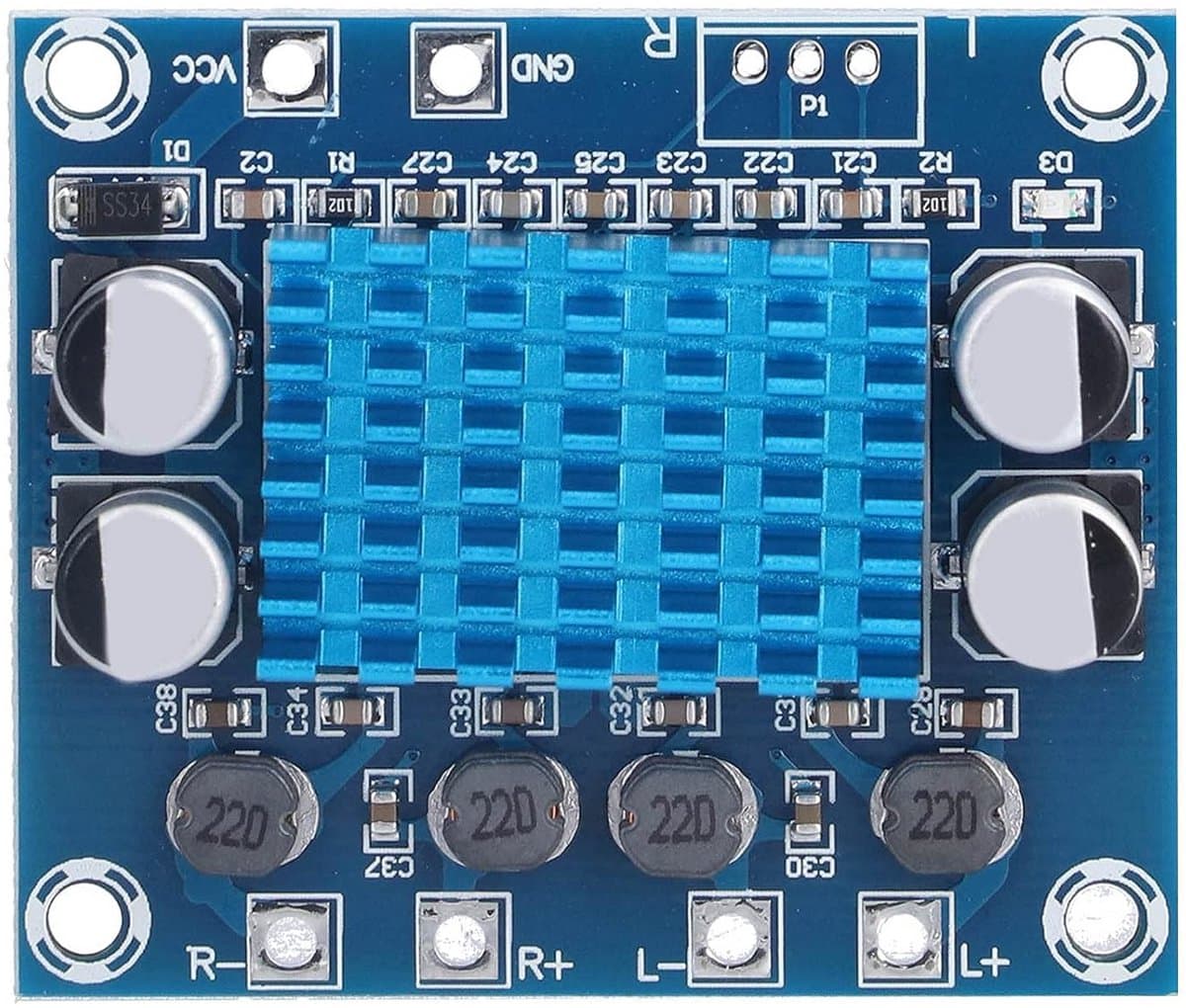 2-Kanaals Digitale Stereo Audio Versterker Module (30W+30W) voor PC en Elektronische Projecten — afbeelding 1