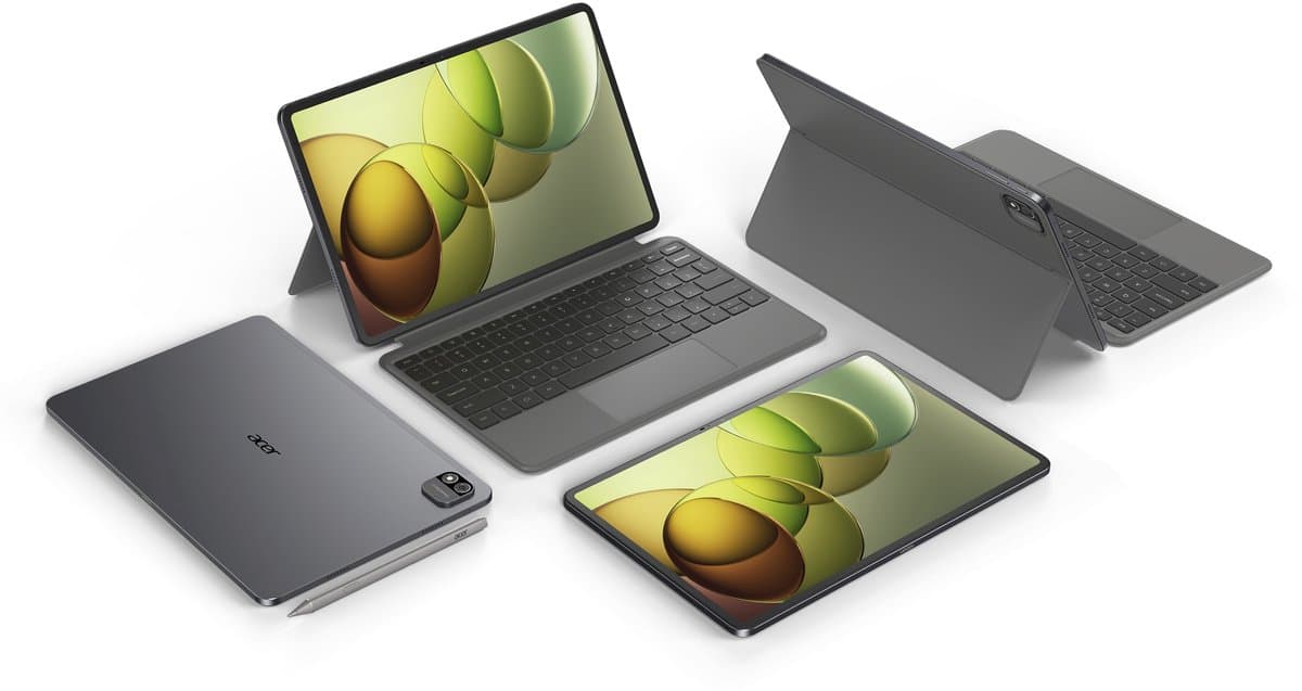 Acer Iconia X12 – 12.6 inch AMOLED - 8GB - 256GB - Zwart - inclusief Portfolio Keyboard US Int. + Active Stylus Pen — afbeelding 1