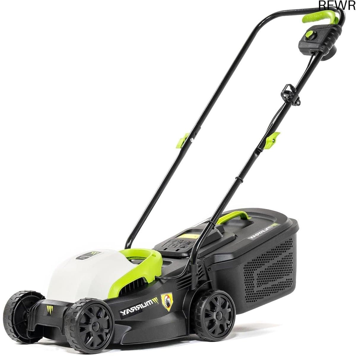 RFWR® Kleine Elektrische Grasmaaier 2-in-1 met 1200W Motor en 27L Grasopvangbak voor tot 300 m² — afbeelding 1