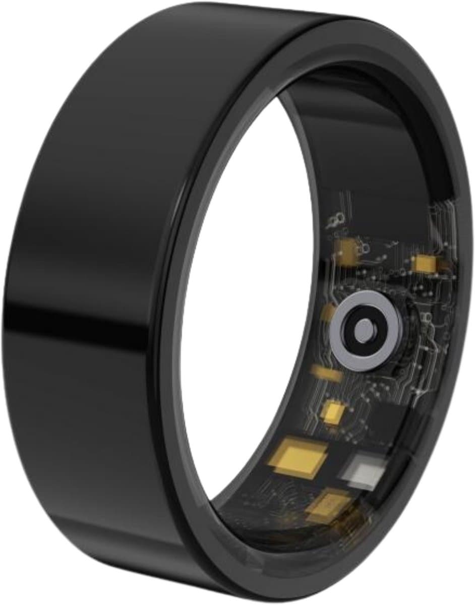 Lacardia Smart ring - Slimme ring - Zwart - Maat 9 - Beschikbaar voor android en IOS - Eigen app - Unisex voor Dames & Heren — afbeelding 1