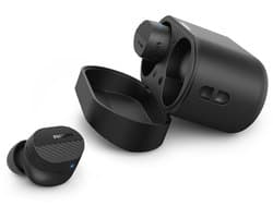 PHILIPS TAT5000BK/00 oordopjes - Perfect, natuurlijk geluid Noise Canceling Pro (Ruisonderdrukking) - 40 uur afspreeltijd - Multi-Point verbinding - App control - 6-mic-technologie - Betrouwbare pasvorm voor in het oor - Zwart